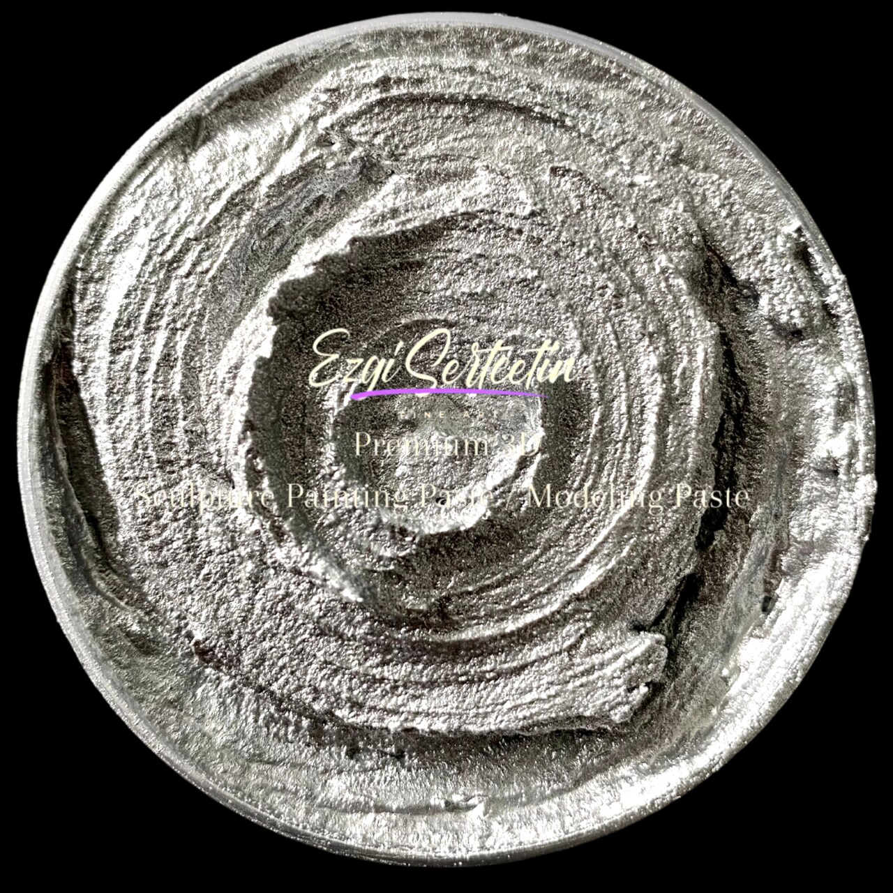 3D Premium Sculpture Painting Paste|Texture Paste|Decorative Plaster|Ready to Use|Ideal for Artwork|Stencil|Flowers|Texture|Art Relief|New Formula| 6 oz by Volume|Ezgi Sertcetin